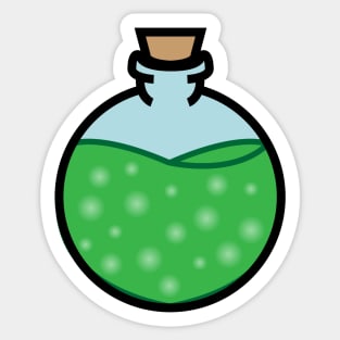 DIY Single Green Potion or Poison for Tabletop Board Games Sticker